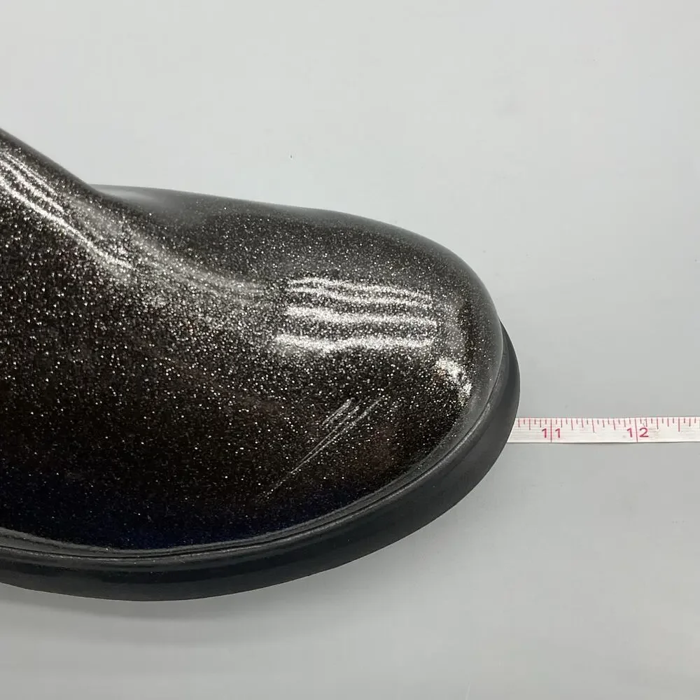 NEW Dolce Vita Girls Glitter Chelsea Boots Black Size 5